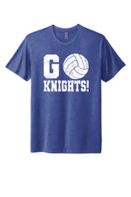 Load image into Gallery viewer, Go Knights Volleyball - Youth Sport Tek T-Shirt - Royal
