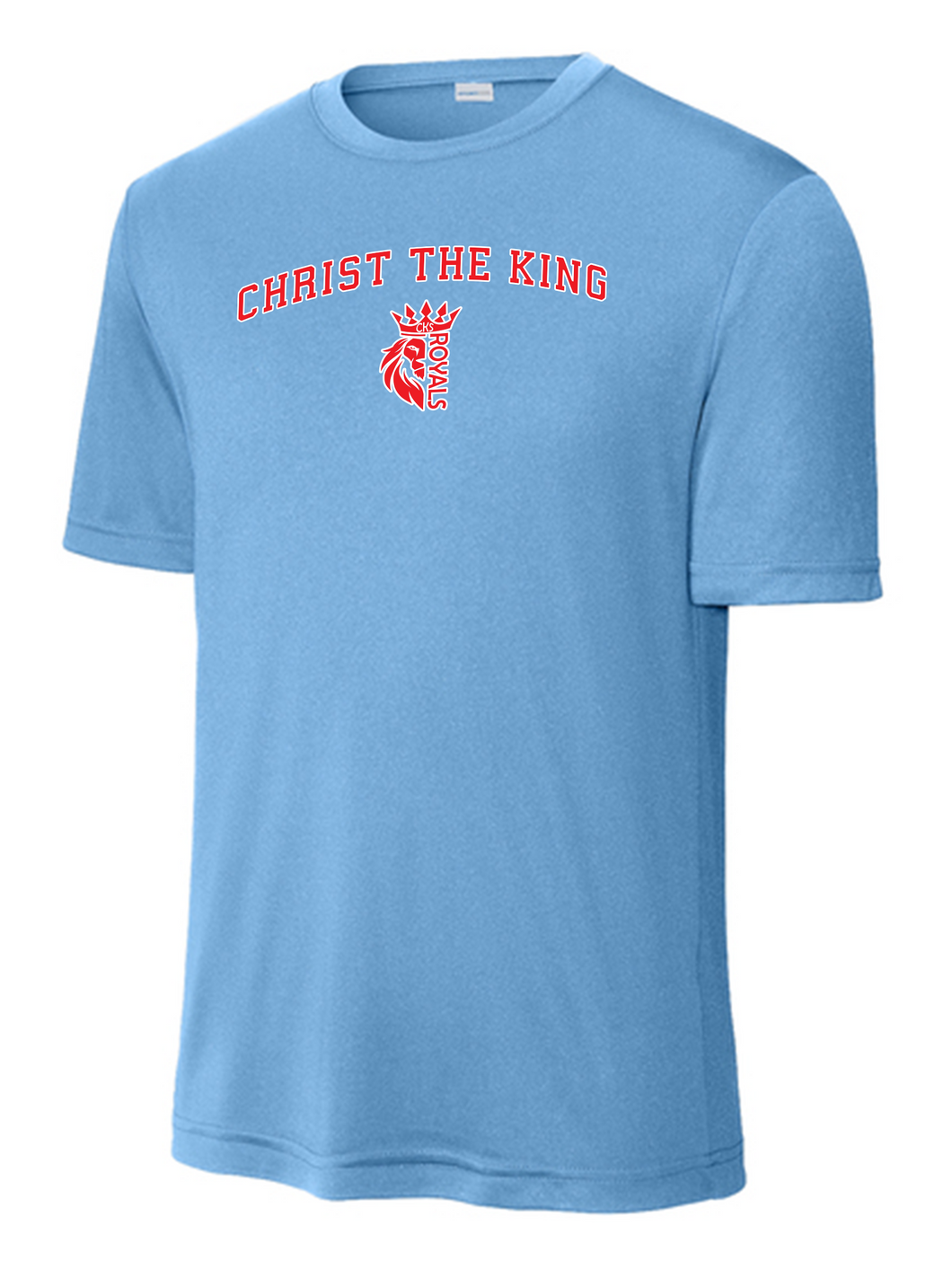 Christ The King Dry Fit Short Sleeve T-Shirt - Light Blue