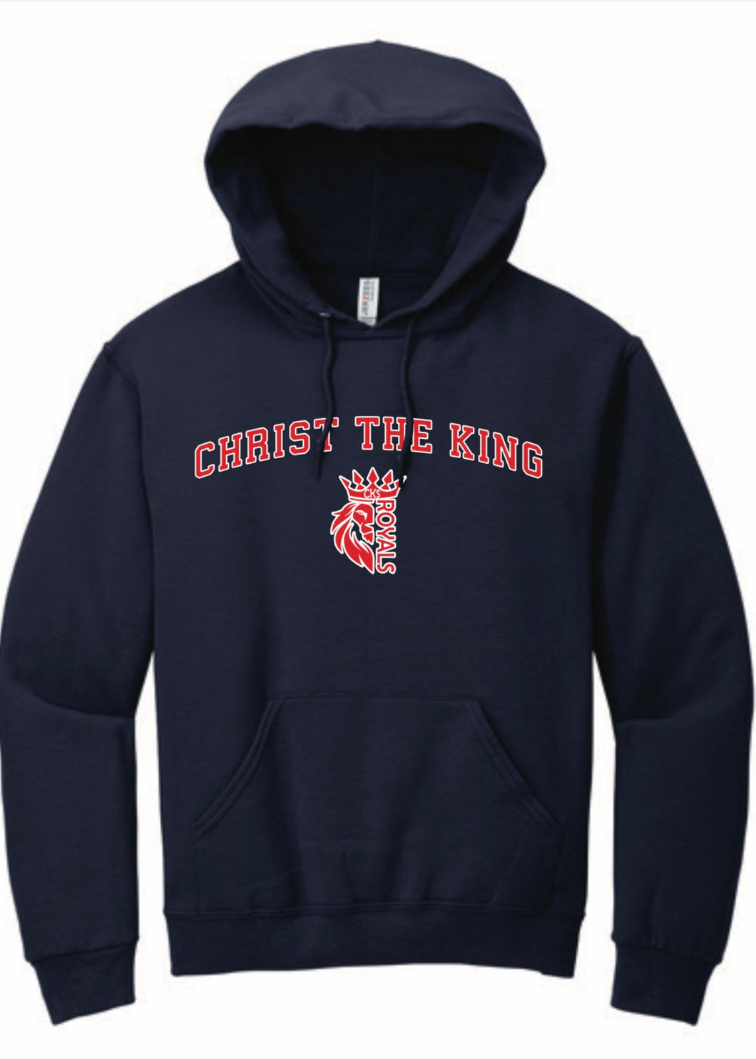 Christ The King Royals Gildan Hoodie Sweatshirt - Navy