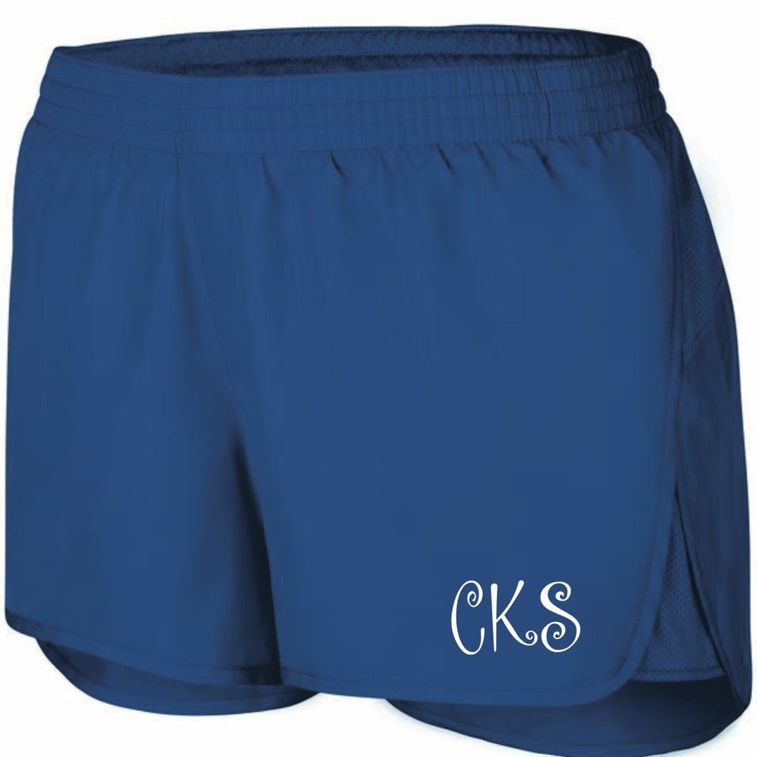 Youth Augusta Girls Wayfarer Shorts - Royal/white