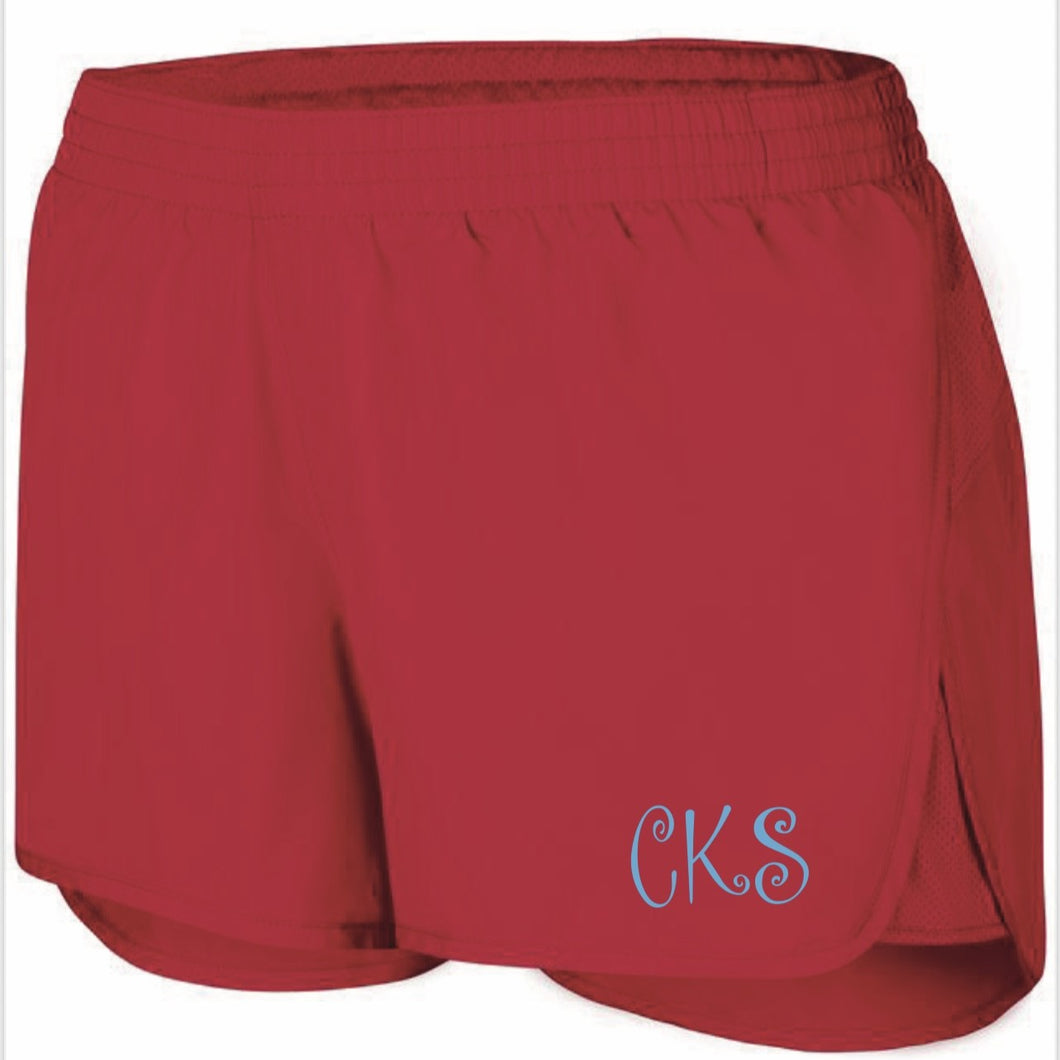 Youth Augusta Girls Wayfarer Shorts - Red