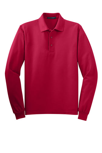 Pre-Order ADULT - Long Sleeve Polo - Red