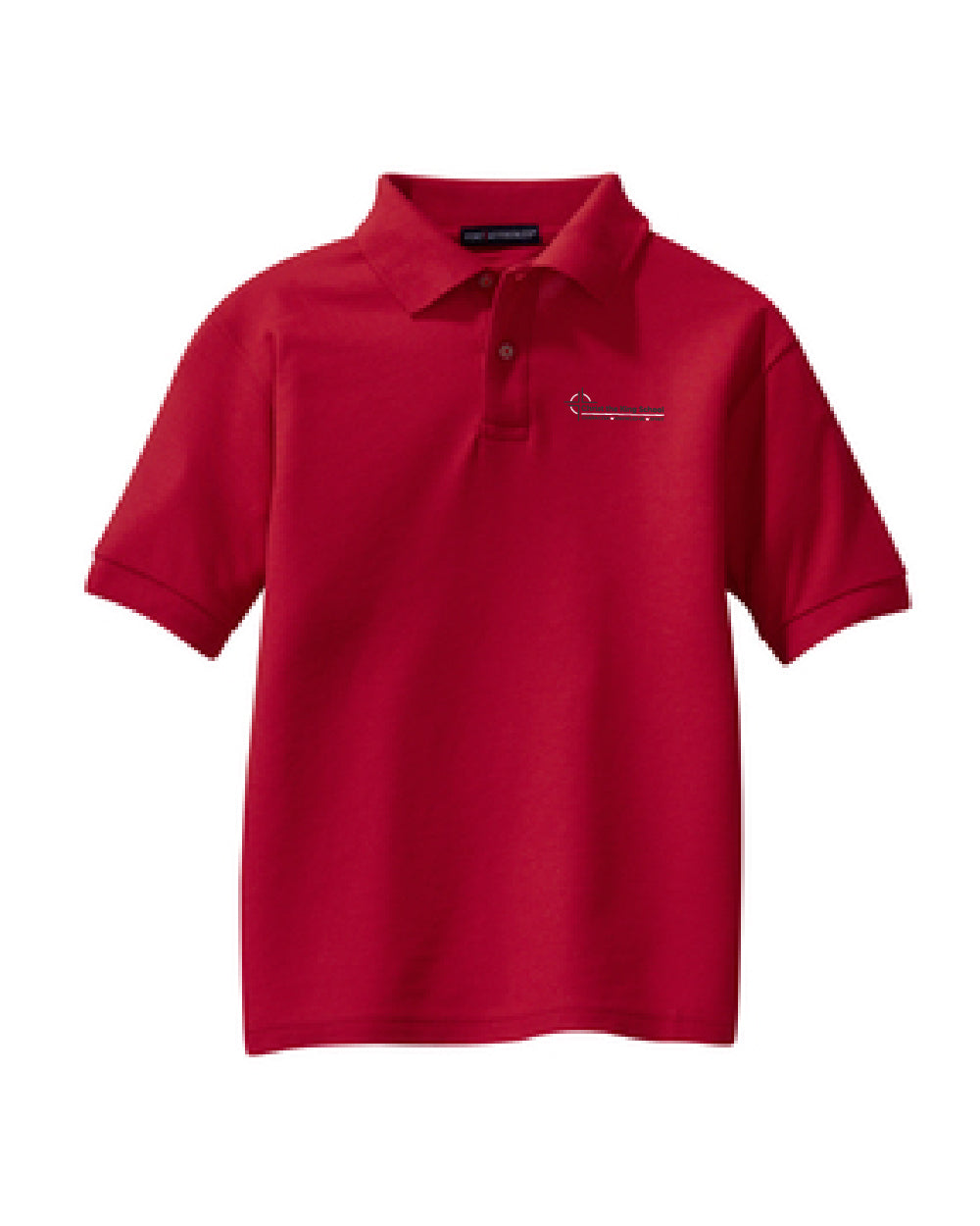 YOUTH - Pique Short Sleeve Polo - Red